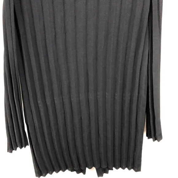 Piazza Sempione Black Pleated Long Jacket 4 - Picture 6 of 10